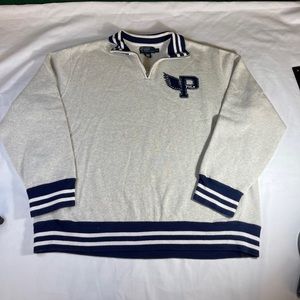Vintage 90’s Ralph Lauren P wing half zip sweater size XL